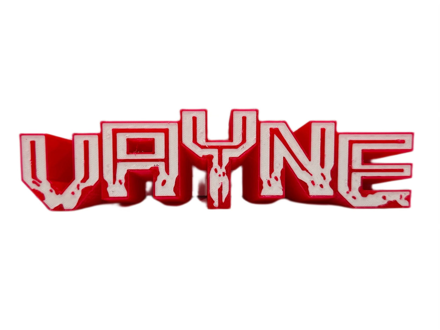 VAYNE WHITE/RED 3D CUTOUT