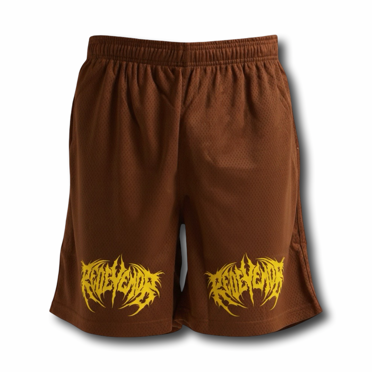 Brown Metal Shorts