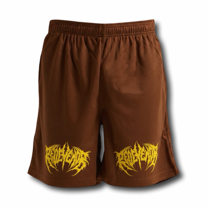 Brown Metal Shorts